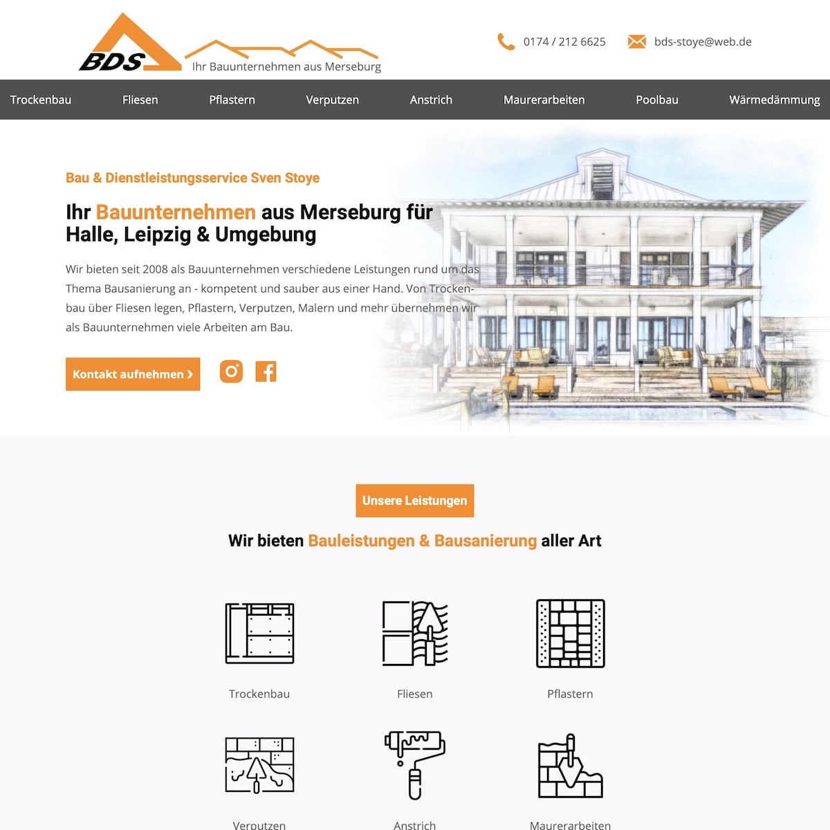 Referenz Website Bau Stoye