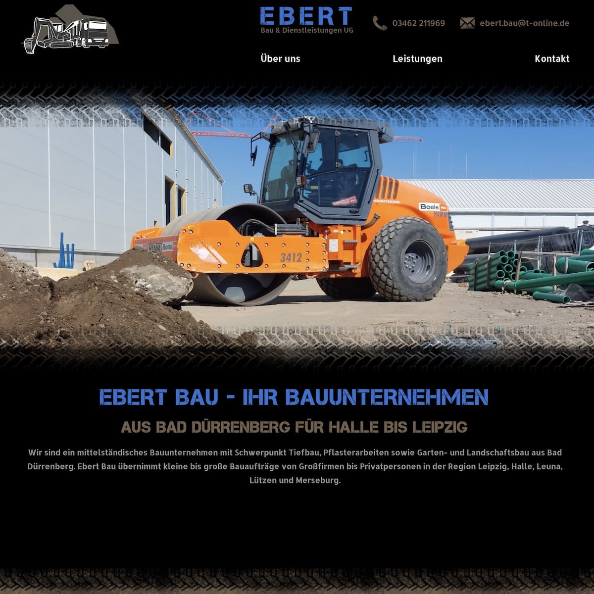 Referenz Website Ebert Bau