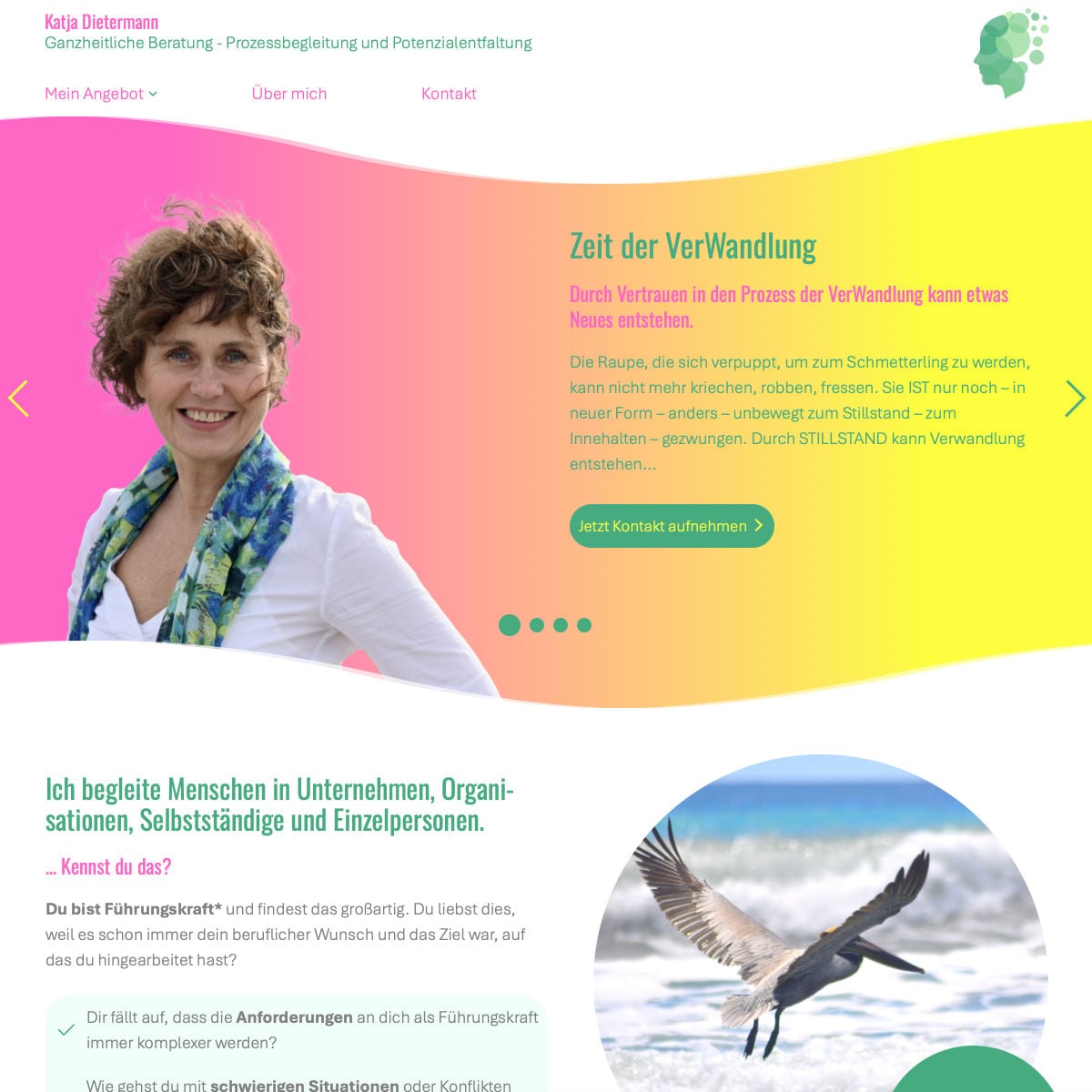 Homepage Referenz vom Webdesigner aus Leipzig: Katja Dietermann