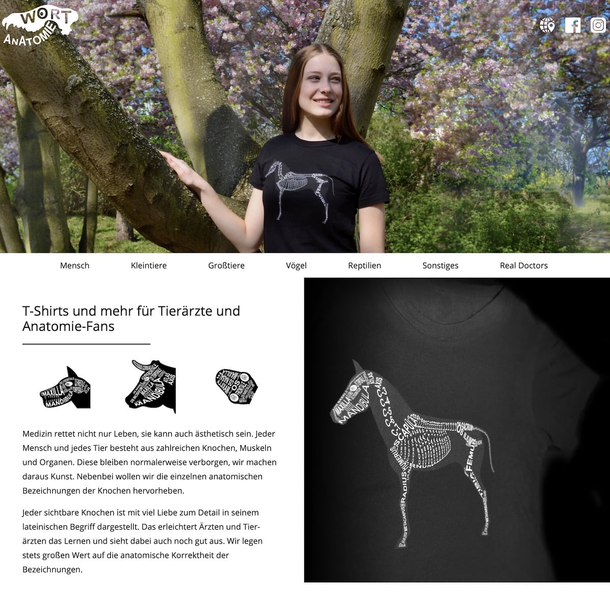 Homepage Referenz vom Webdesigner aus Leipzig: Wort Anatomie